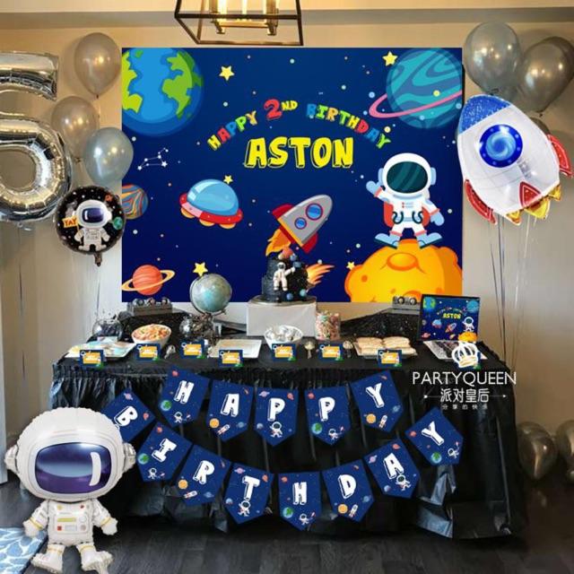 Set combo sinh nhật tự trang trí - Chủ đề Space
