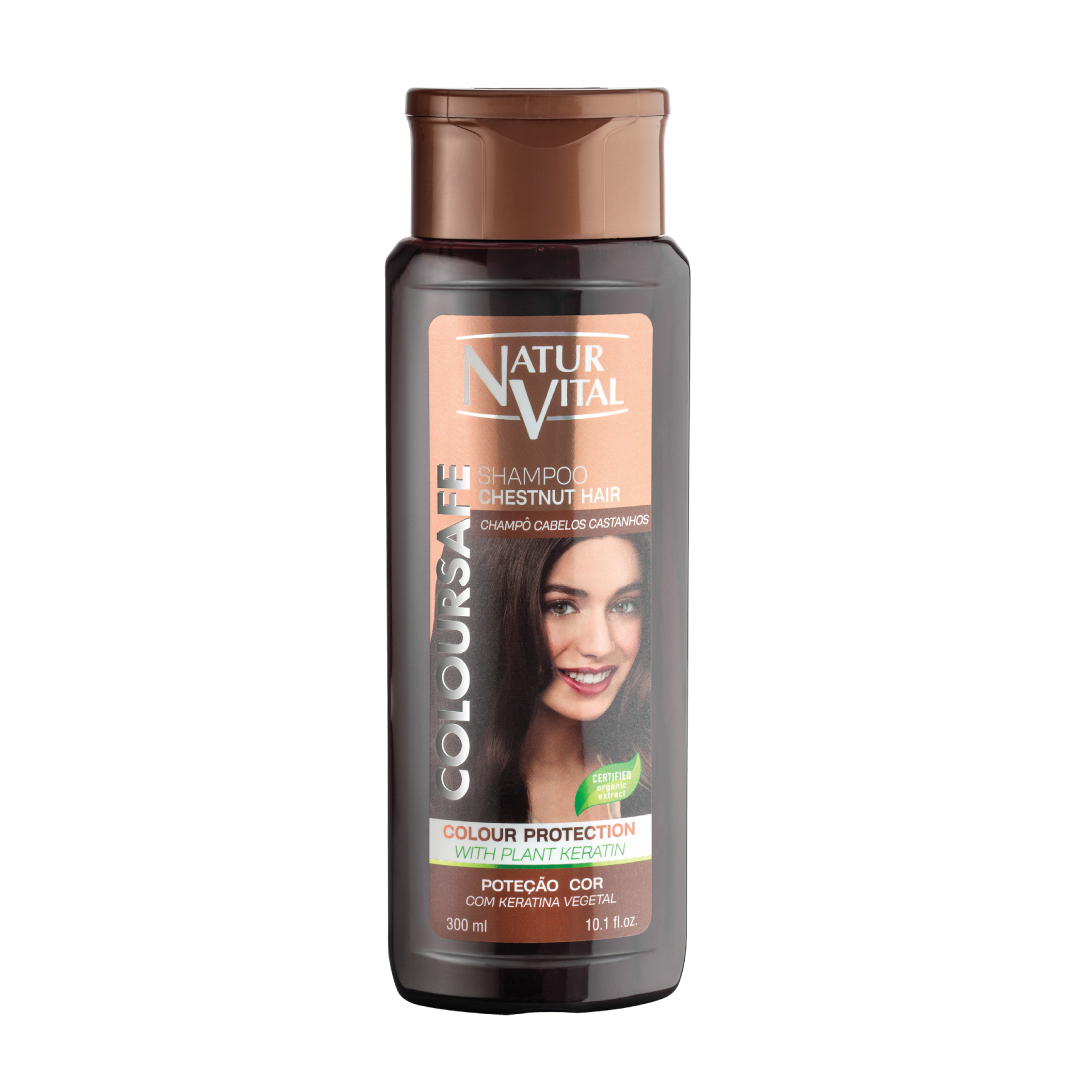 Dầu Gội NaturVital Henna Chestnut Chiết Xuất Hướng Dương & Lá Trơ, Giúp Làm Sáng Bóng, Bảo Vệ Màu Tóc
