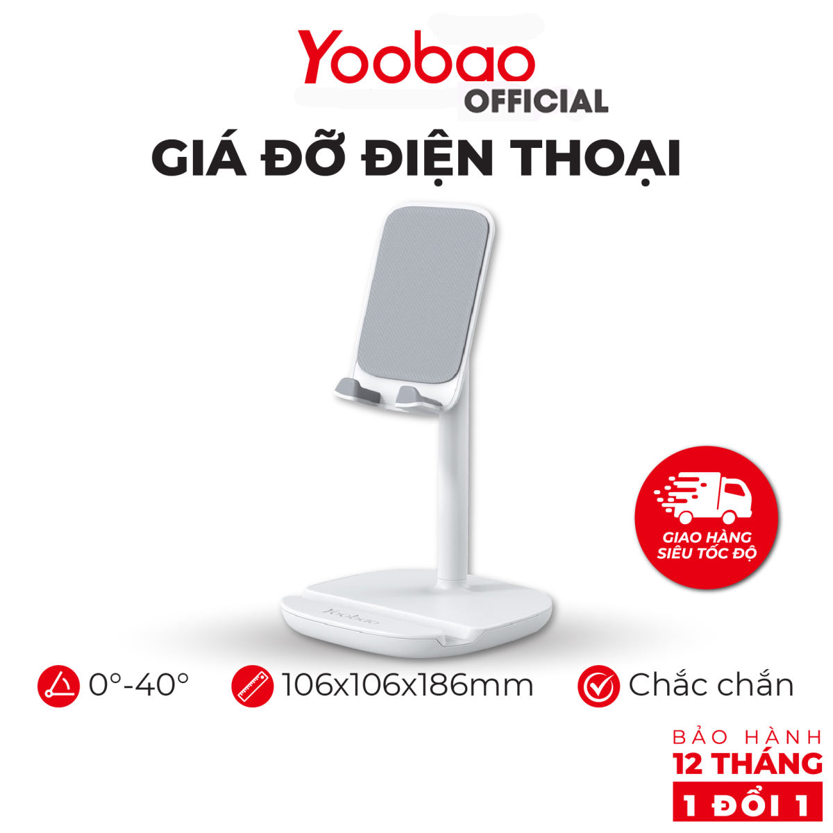 Giá đỡ điện thoại để bàn YOOBAO B1 Màn hình 4-11 inch- Khung gấp gọn- 