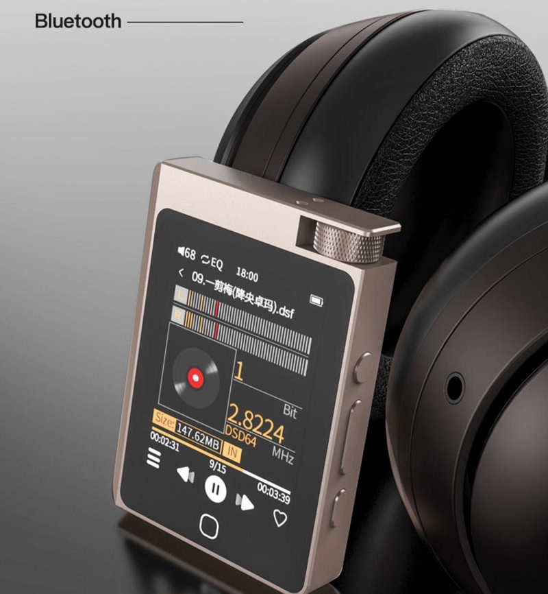 Máy Nghe Nhạc MP3 Màn Hình 2.8 Inch Sử Dụng Chip DSD256 Giải Mã Hifi Lossless Bluetooth 5.2 Ruizu A55 Bộ Nhớ Trong 16GB - Hàng Nhập Khẩu