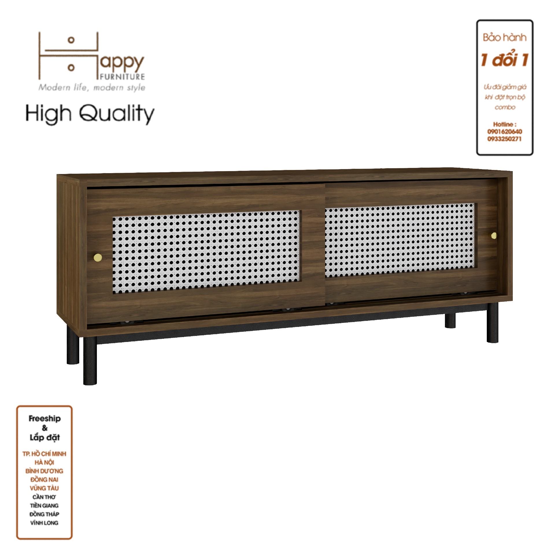 ROTAN, Tủ lưu trữ 2 cánh lùa - chân sắt , 120cm x 30cm x 48cm , TCL_031