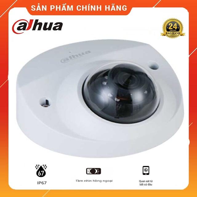 Camera IP Dahua DH-IPC-HDBW2231FP-AS và DH-IPC-HDBW2431FP-AS tích hợp mic,WDR.H.265+,IP67,PoE,hàng rào ảo,hồng ngoại 50m - Hàng Chính Hãng