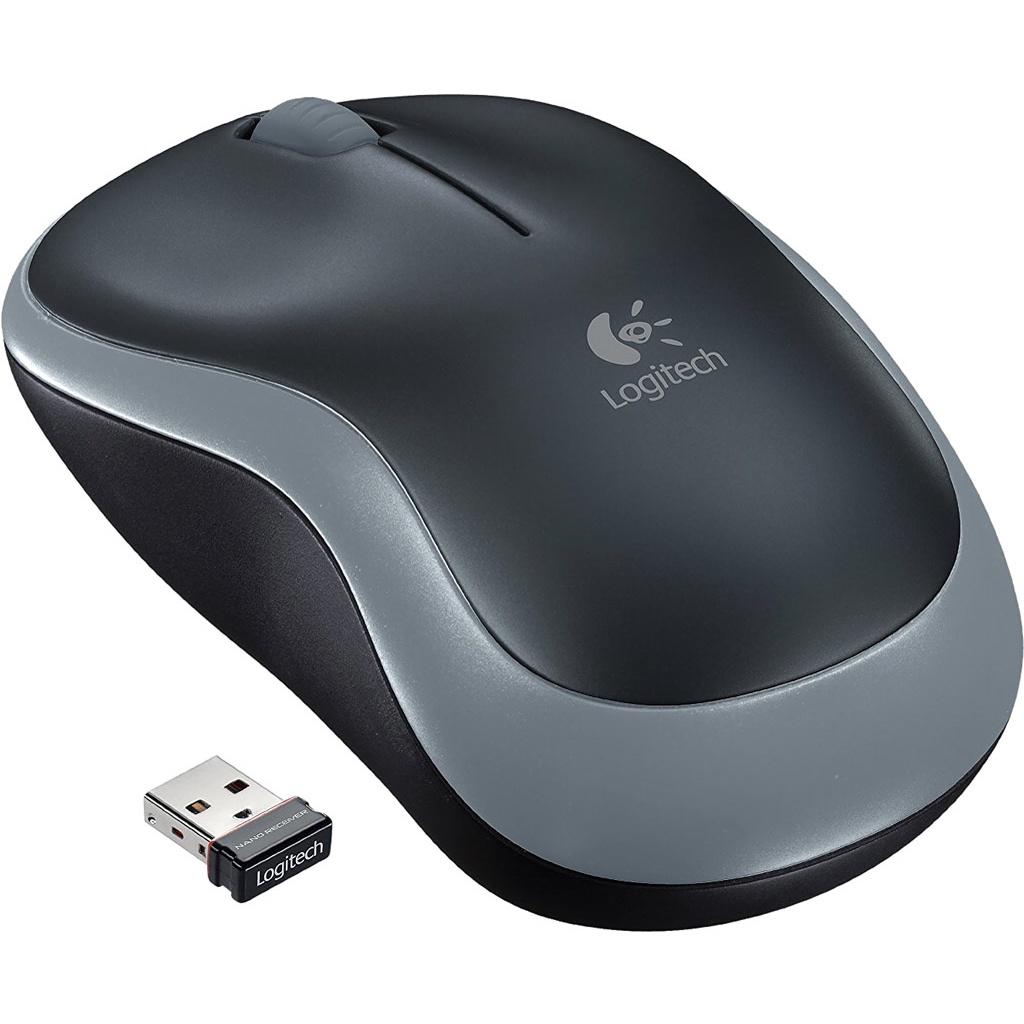 Chuột máy tính không dây Logitech M185 - Hàng chính hãng