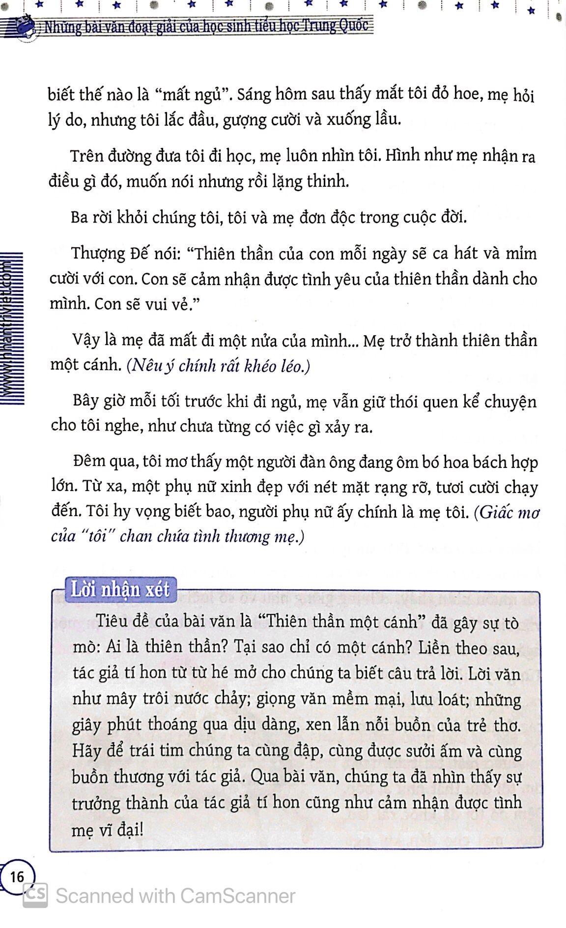 Những Bài Văn Đoạt Giải Của Học Sinh Tiểu Học Trung Quốc