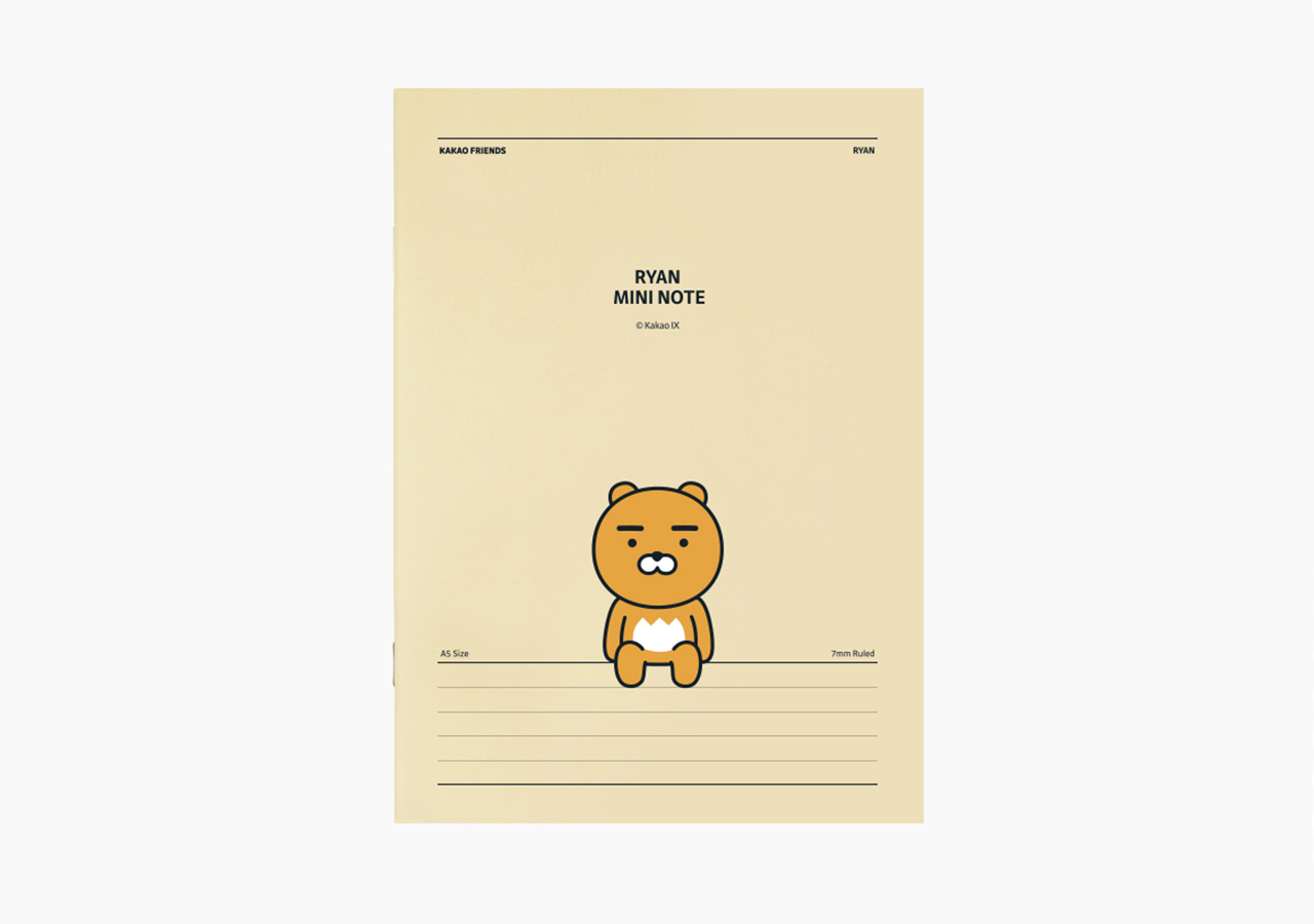 Vở Kẻ Ngang Ryan Kakao Friends Chính Hãng