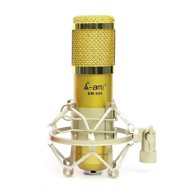 Trọn bộ hát karaoke live stream thu âm HF 5000PRO Auto tune và micro Ami BM900 đầy đủ phụ kiện Hàng chính hãng