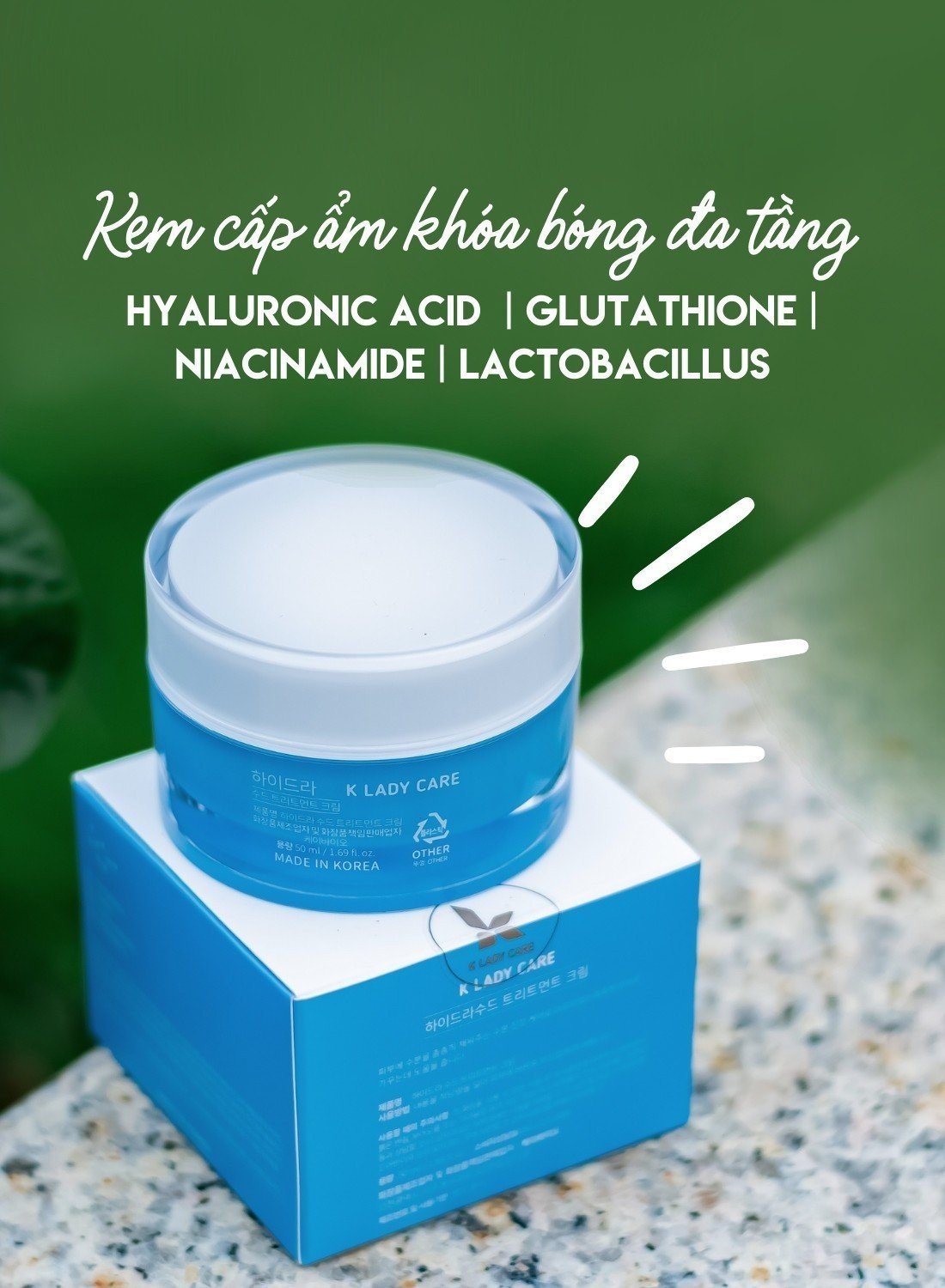 Kem dưỡng B5 cấp nước,căng bóng phục hồi da K lady care