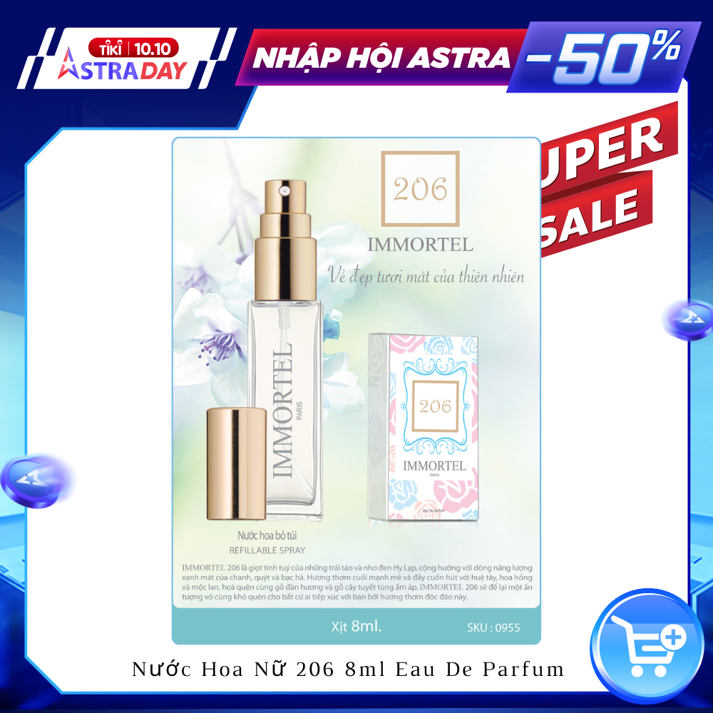 Nước Hoa Nữ NH IMMORTEL 206 8ML