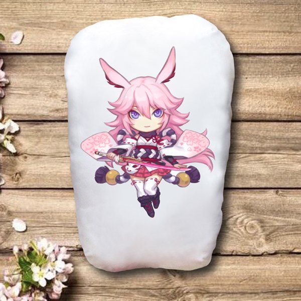 Gấu ôm honkai impact 2 mặt ảnh 22x50cm /gối ngủ hoinkai imopact