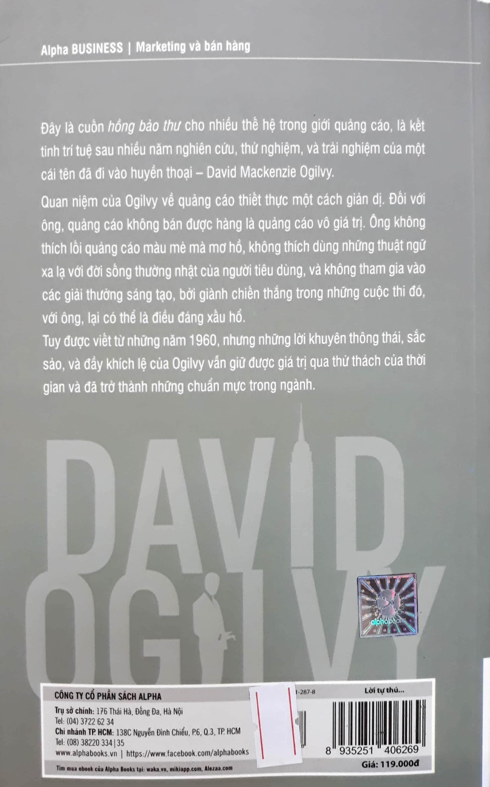 Sách Lời Tự Thú Của Một Bậc Thầy Quảng Cáo (Tái Bản 2017)