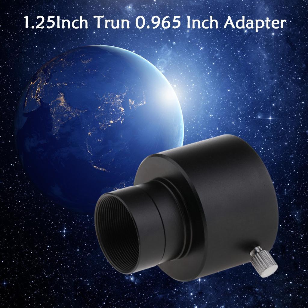 0.965" Convert to 1.25" Telescope Eyepiece Adapter + Lunar Planet Filter #58