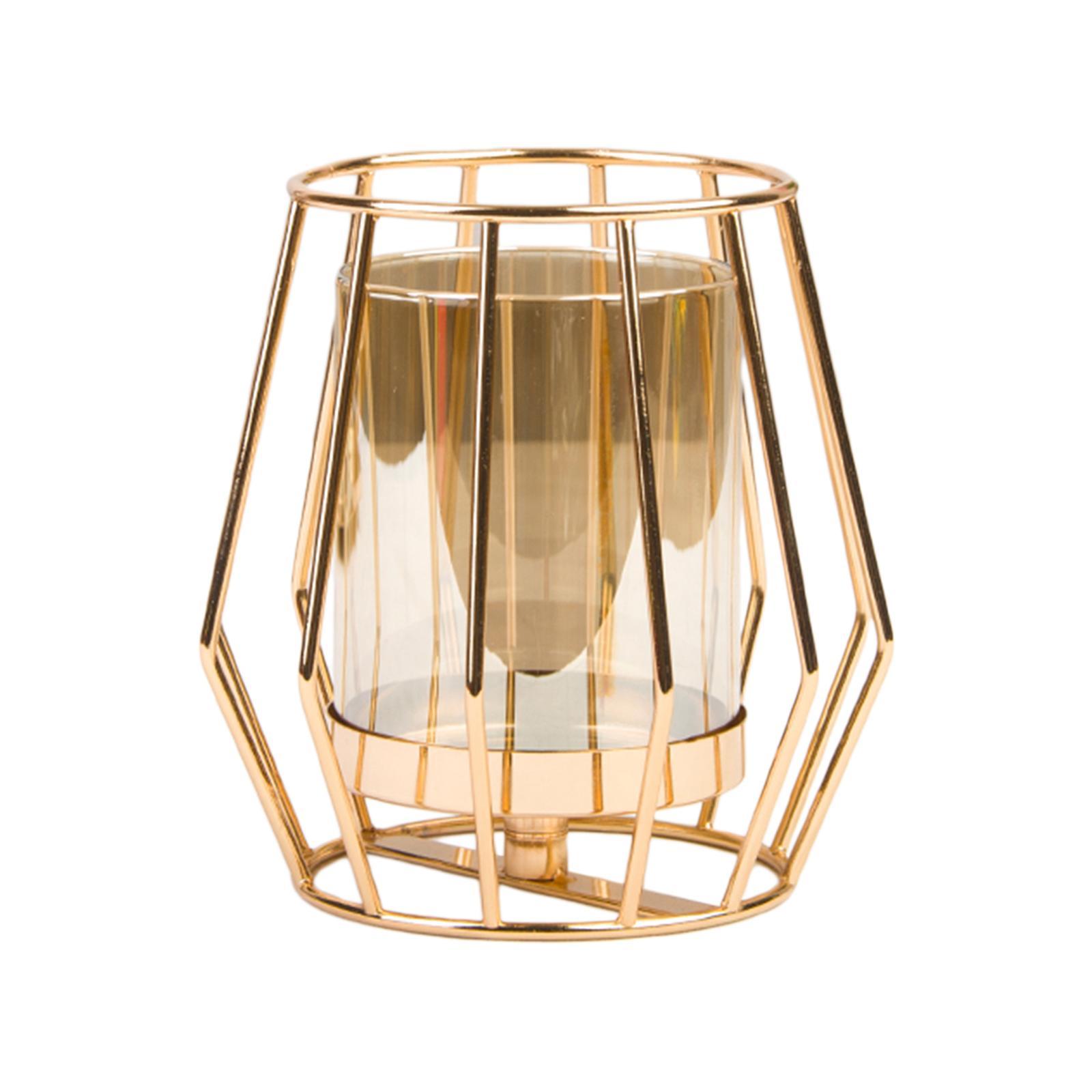 Iron Candle Holder Tealight Candlestick  Flower Vase Event Decor