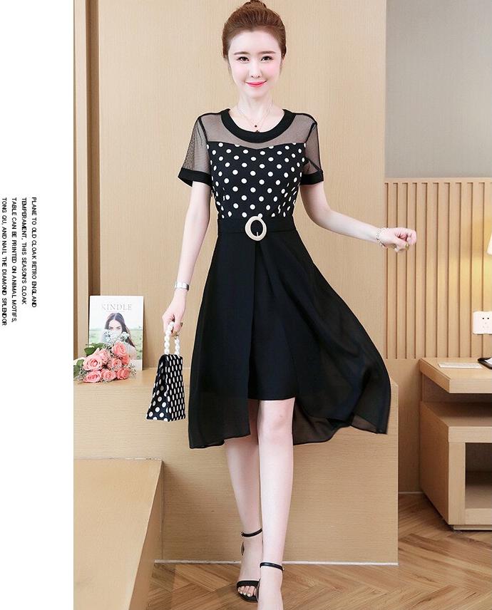 Đầm Bi Phối Lưới Váy Voan LS982