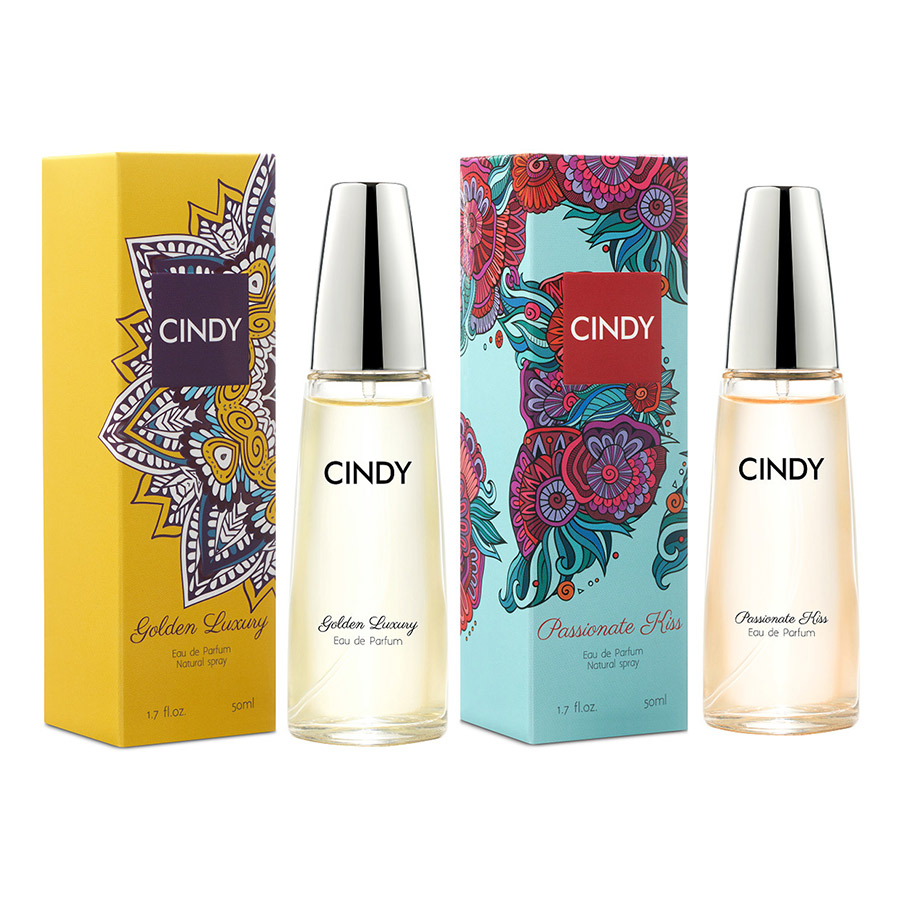 Bộ nước hoa Cindy 50ml (Golden Luxury + Passionate Kiss)