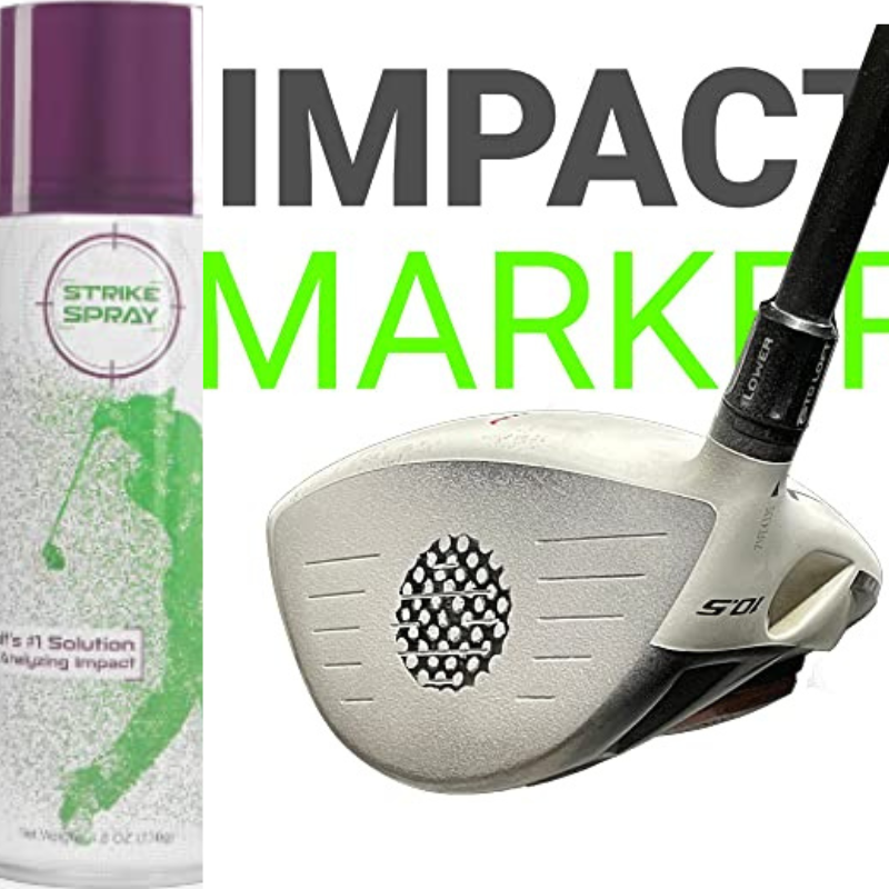 Golf Strike Spray - Bình Xịt Mặt Gậy Golf Phân Tích Điểm Tiếp Xúc Bóng Golf Với Mặt Gậy Golf