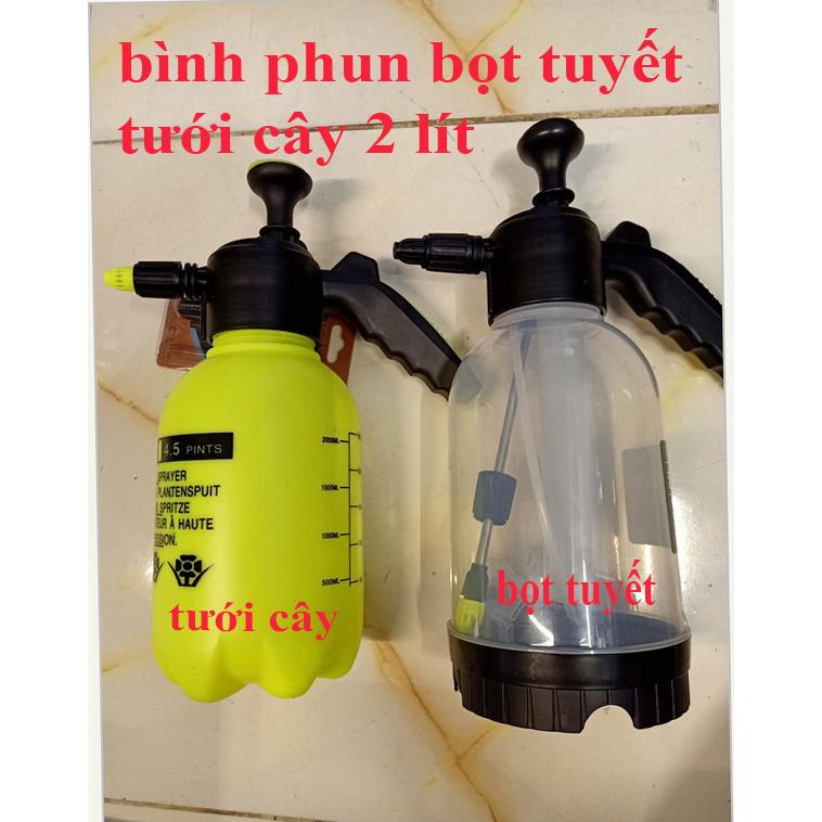 Bình xịt tạo bọt tuyết rửa xe máy và ôtô 2 lít, tưới cây cảnh , sân vườn