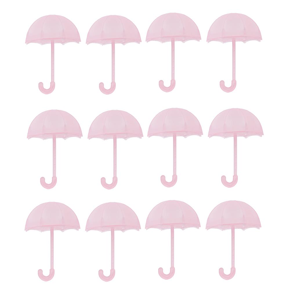 Pack of 12 Cute Plastic Umbrella Small Chocolate Candy Gift Boxes Baby Shower Party Favor