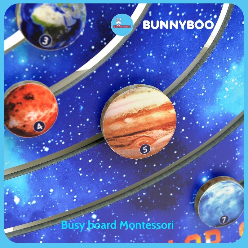 Bảng Bận Rộn Busy board Hệ mặt trời Đồ chơi giáo dục thông minh phát triển kĩ năng cho bé đồ chơi xếp hình BUNNYBOO