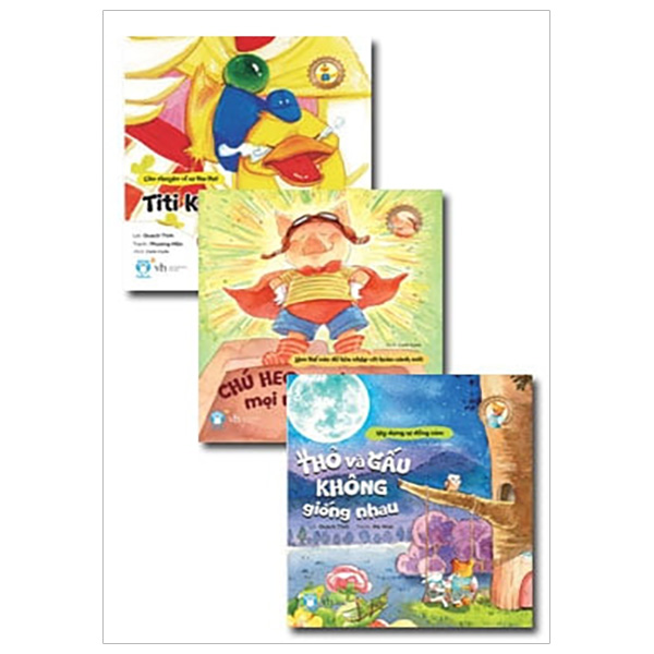Combo Thỏ Và Gấu Không Giống Nhau + Chú Heo Muốn Được Mọi Người Yêu Mến + Titi Không Muốn Tha Thứ