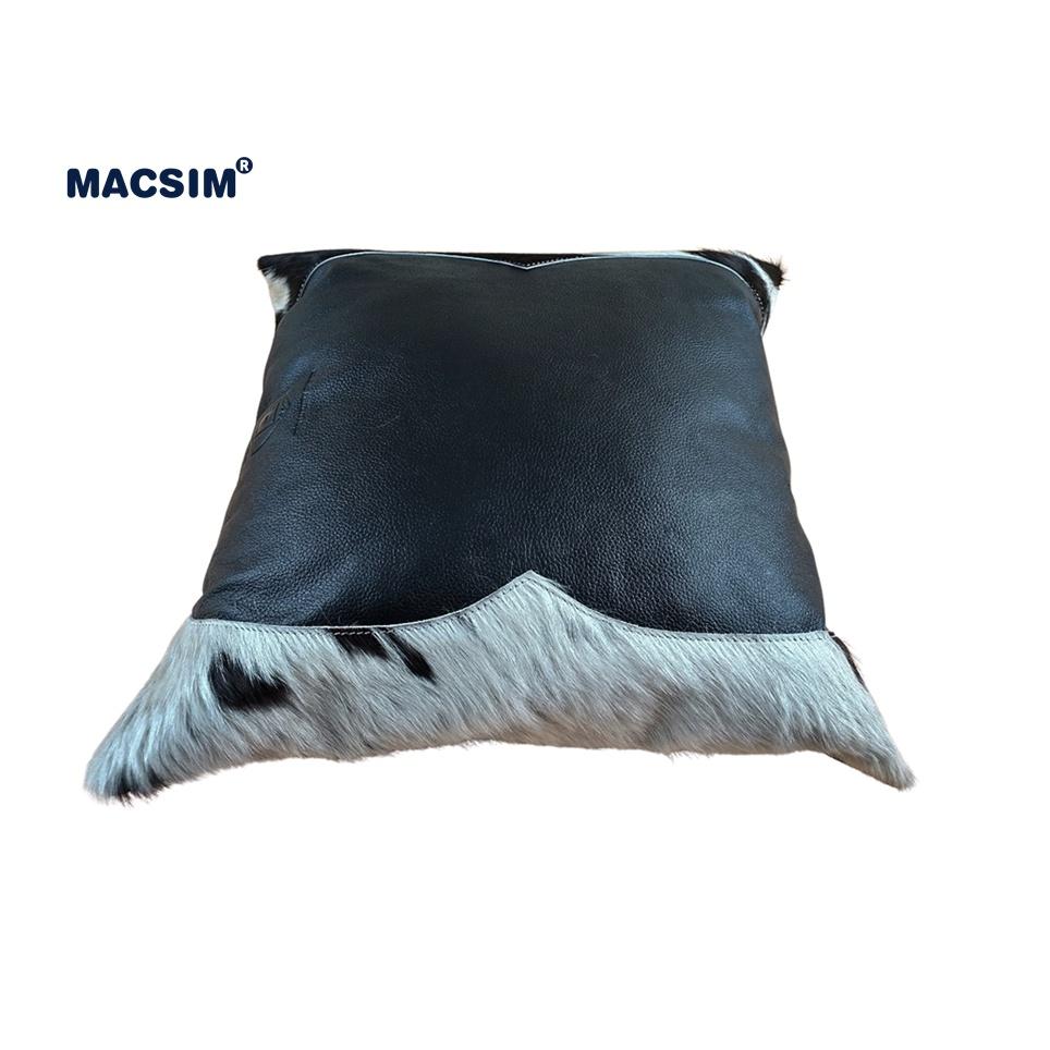 Gối tựa lưng, tựa đầu đa năng, gối sofa cao cấp Macsim kích thước 40cm x 40cm màu trắng đen