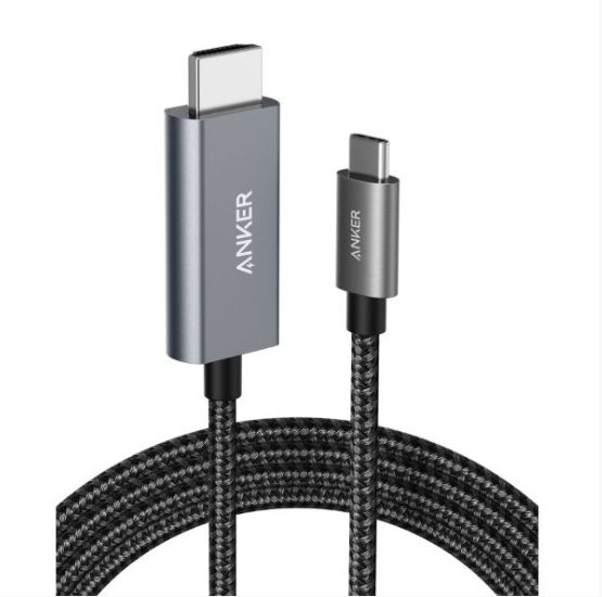 Cáp chuyển đổi cổng USB type-C sang HDMI Anker Nylon 4K A8730 dài 1.8m - Hàng chính hãng