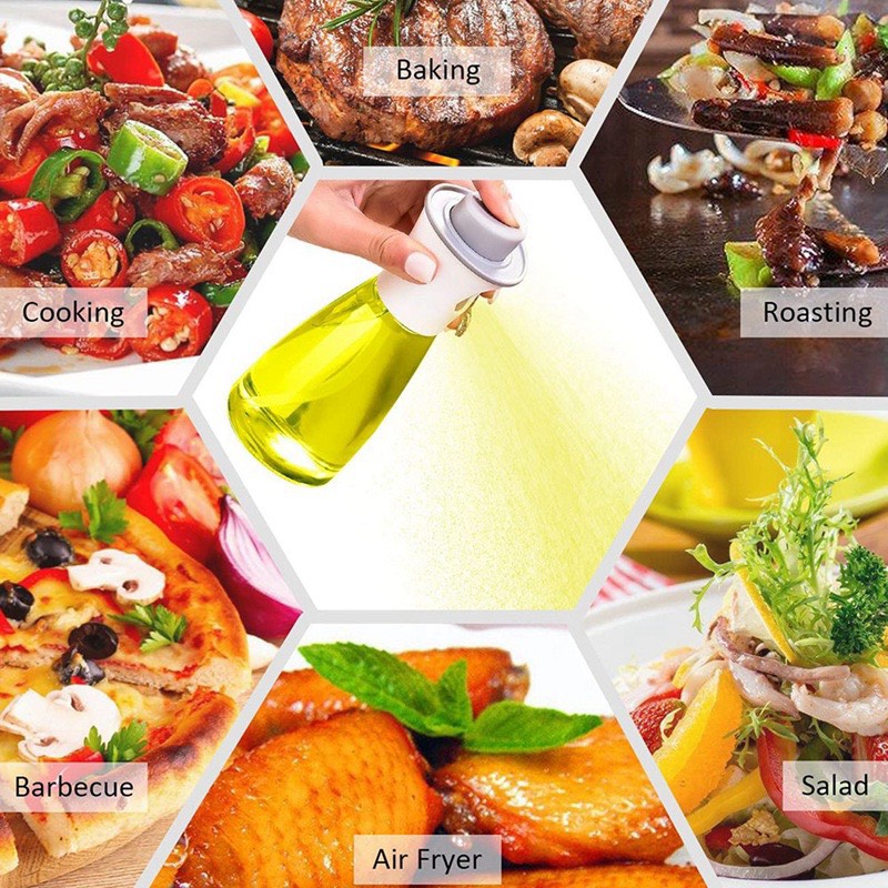 Chai Bình Xịt Dầu Ăn Dấm Phun Sương Bằng Thủy Tinh Cao Cấp OBA Tiện Lợi Vệ Sinh