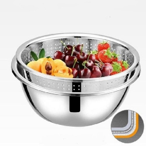 Bộ 5 Hình Tròn Đồ Gia Dụng Chậu Rửa Bát Nhà Bếp Inox