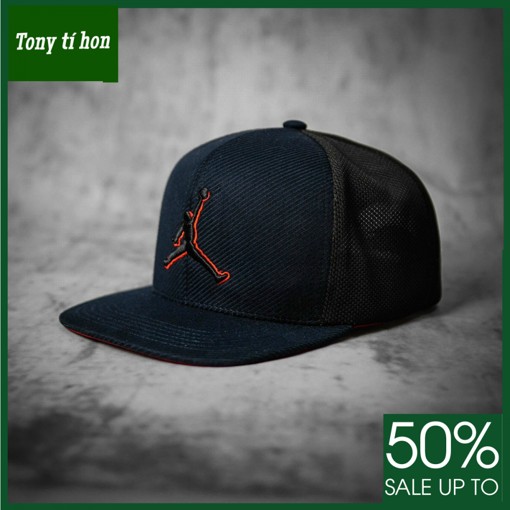 Tony tí hon -  Mũ/nón kết lưỡi trai Snapback JD thời trang nam nữ cao cấp - màu đen