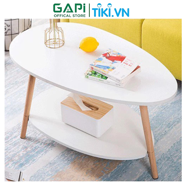 Bàn trà sofa phong cách Bắc Âu, bàn cafe hình trứng hiện đại, thiết kế sáng tạo phù hợp mọi không gian GP56