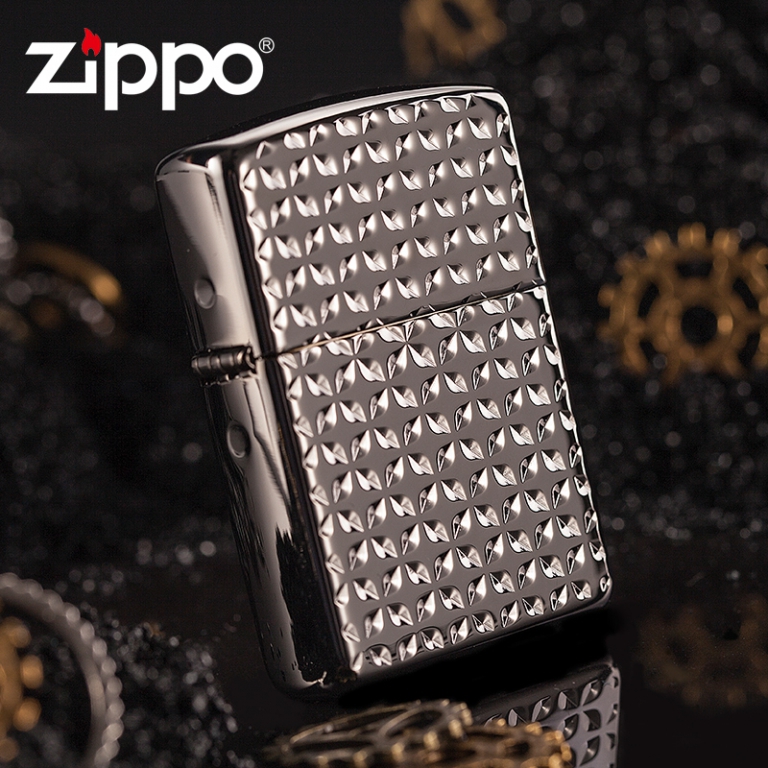 Bật Lửa Zippo Diamond Cut Armor Ebony 28186