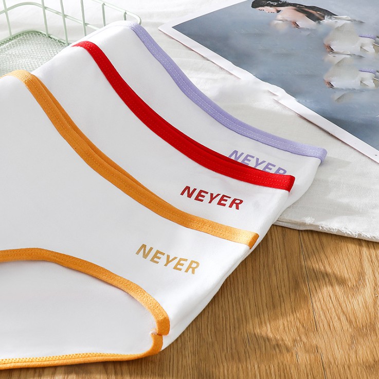 Quần lót nữ cotton viền màu - Kiểu dáng đẹp dễ thấm hút