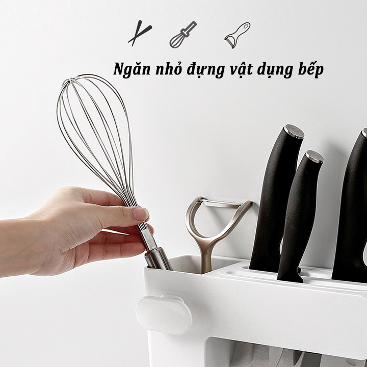 Kệ để dao, kéo, đũa nhà bếp dán tường cao cấp 5288