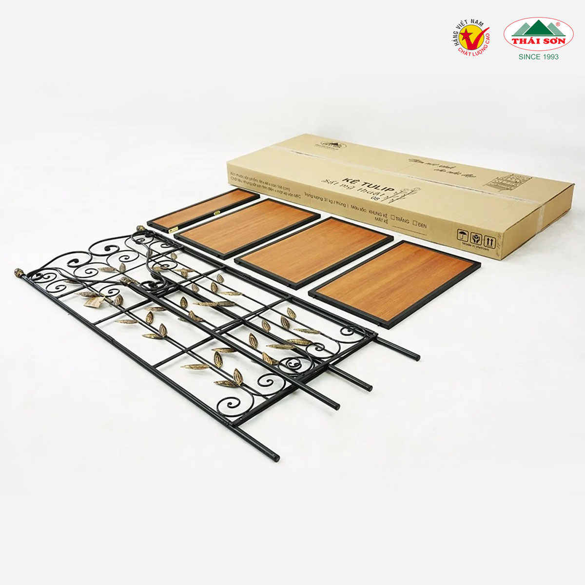 Kệ Tulip Sắt mỹ thuật THÁI SƠN Size 06, lắp ráp ( HÀNG CHÍNH HÃNG - ĐỔI TRẢ MIỄN PHÍ )