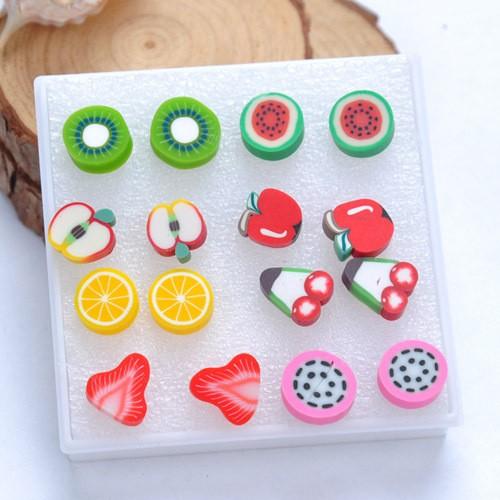 Set 6 đôi bông tai trái cây