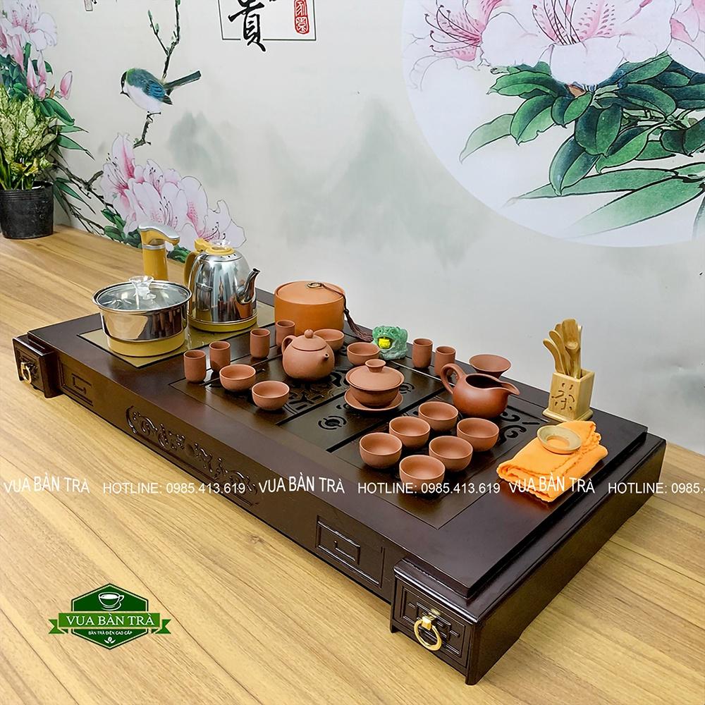 Bàn Trà Điện Thông Minh Gỗ Mun Cao Cấp Giá Giảm Sốc