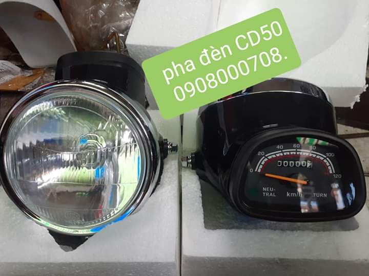 Pha đèn CD50 dành cho mọi dòng xe máy 67, 68, CD, CL...