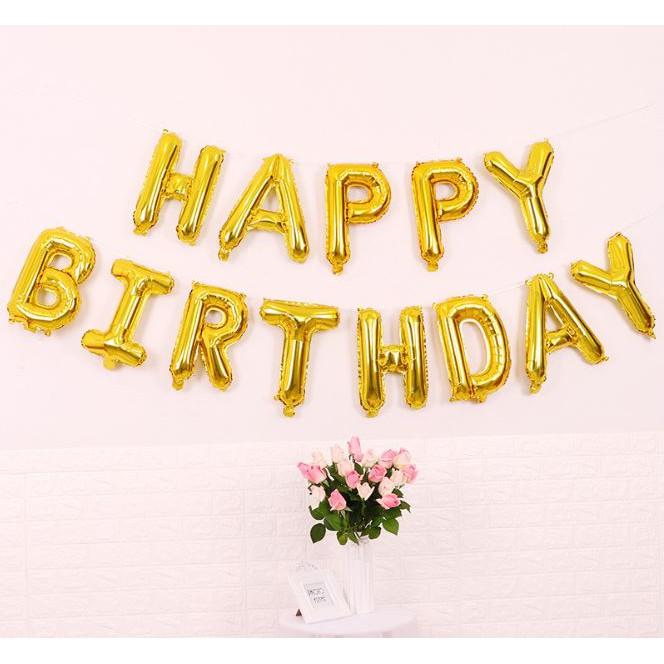 Bóng nhôm Happy Birthday mẫu mới