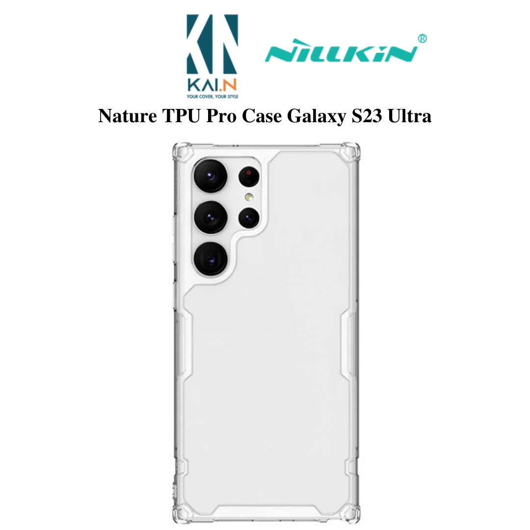 Ốp Lưng Nillkin Nature Tpu Pro Dành Cho Samsung Galaxy S23 Ultra S23 Plus - Hàng Chính Hãng - Trong Suốt - Galaxy S23 Ultra