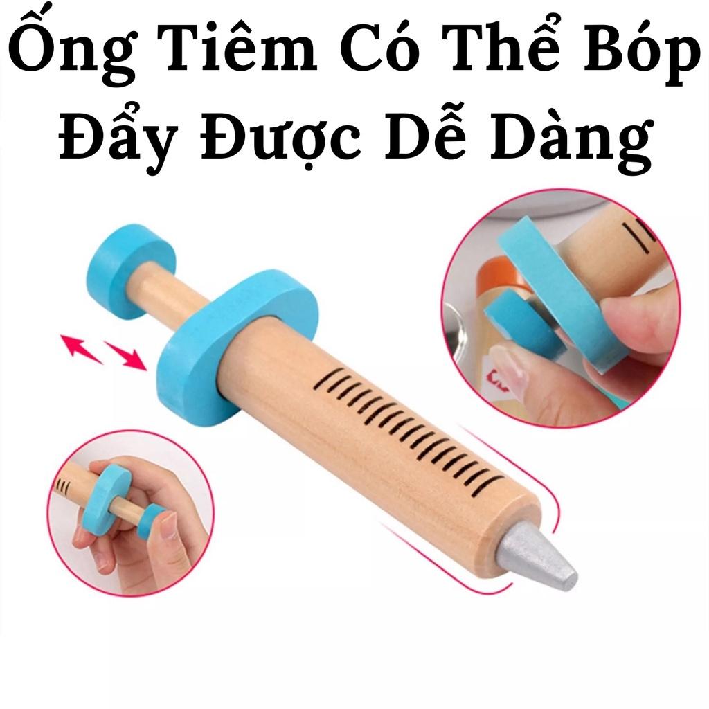 Bộ đồ chơi gỗ cho bé trai, bé gái đóng vai bác sỹ nha khoa 36 chi tiết