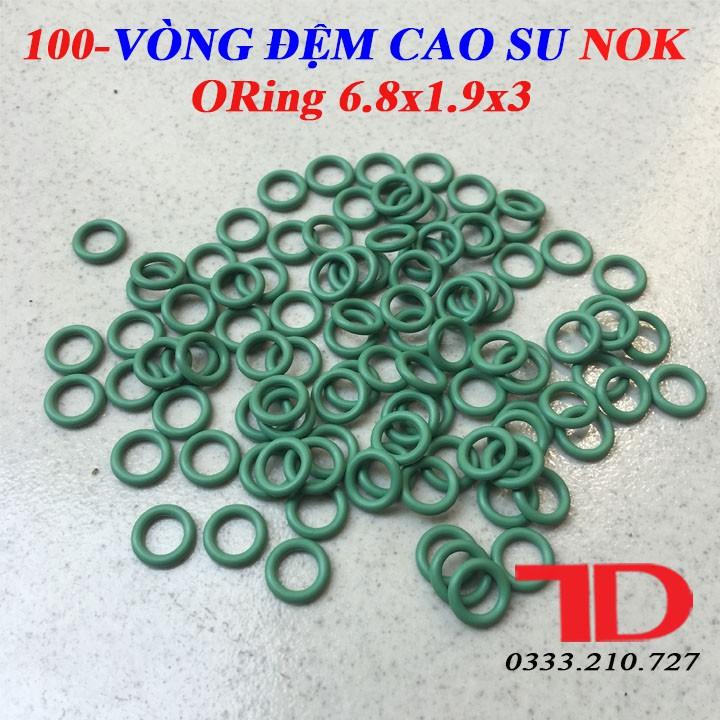 100 vòng đệm cao su NOK, Oring cao su 6.8X1.9X3