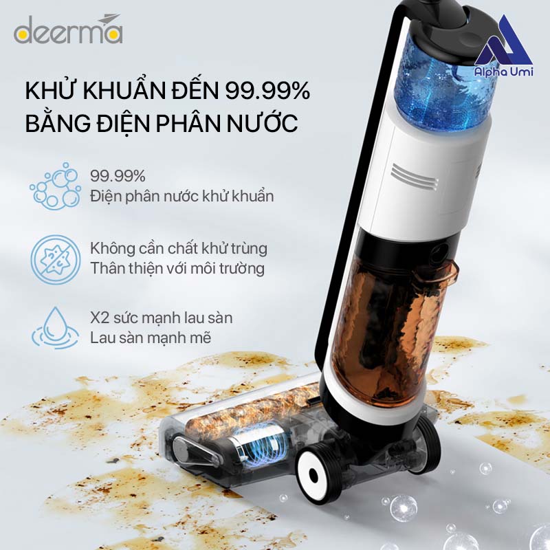 Máy Hút Bụi Lau Sàn Không Dây Đa Năng Deerma VX100 - Hàng Nhập Khẩu