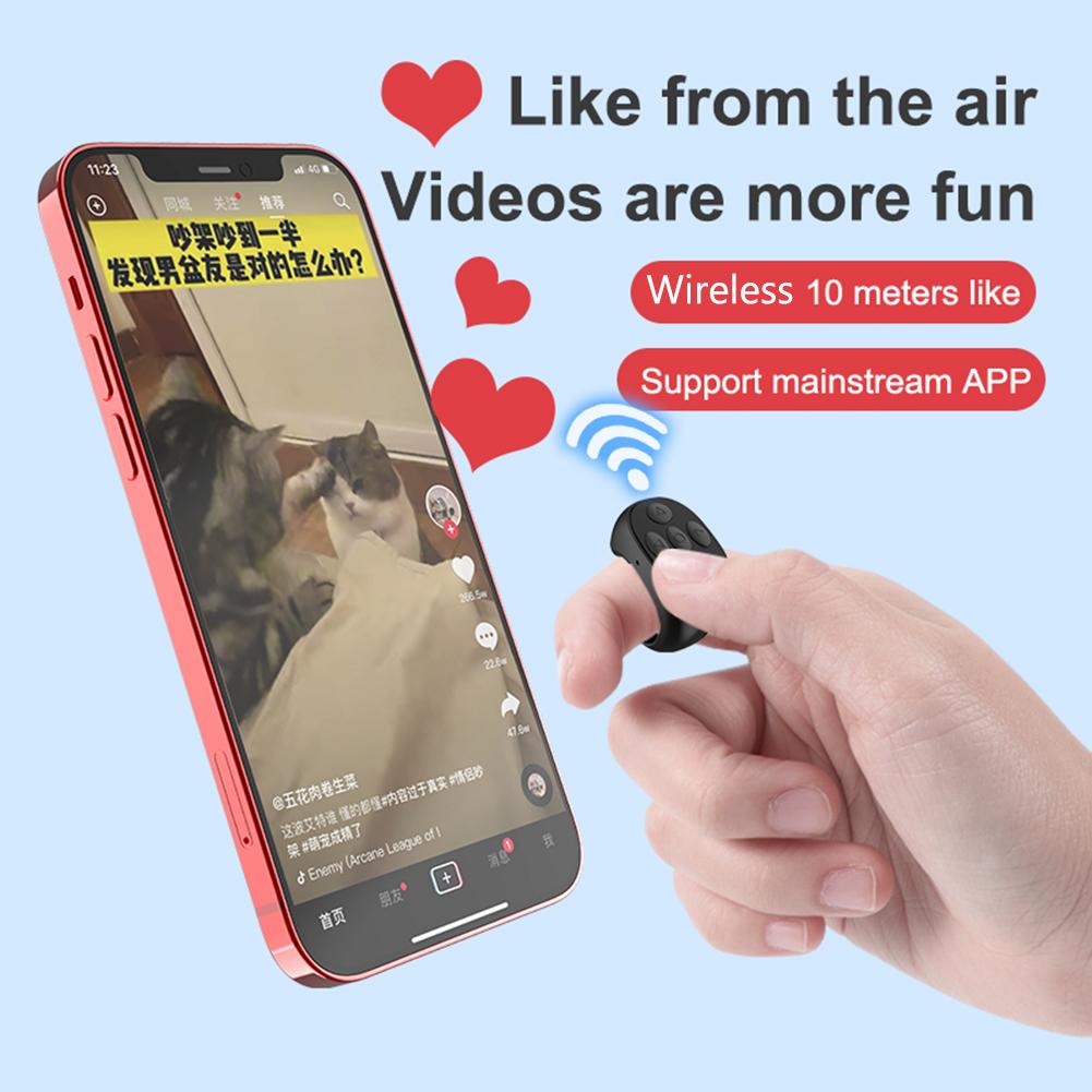 Trình lật trang tự động tương thích Bluetooth không dây Duyệt qua vòng thông minh Điều khiển từ xa Sạc di động Type-c cho điện thoại di động