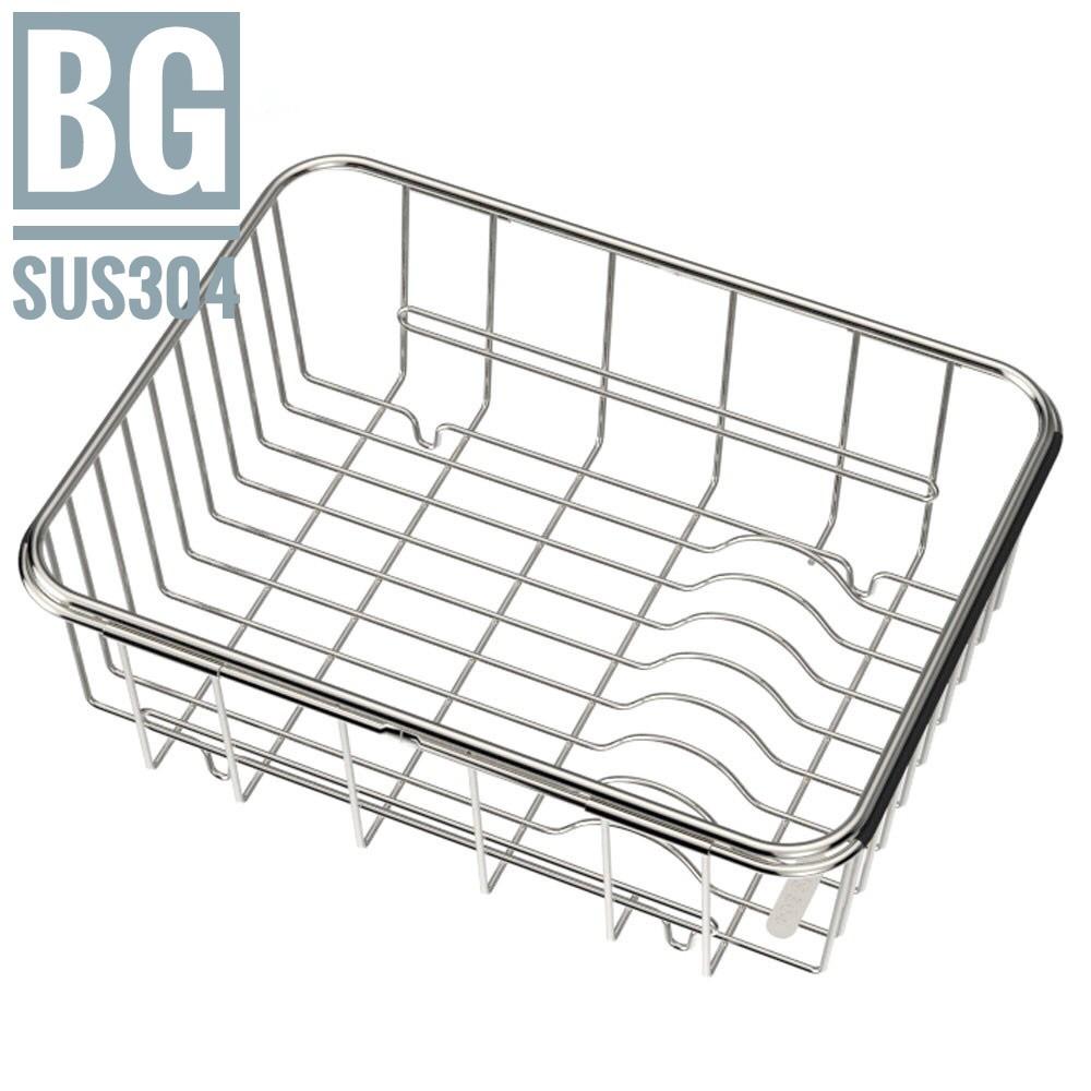 Kệ, rổ inox úp chén bát - rổ inox đựng rau củ quả có thể thay đổi kích thước