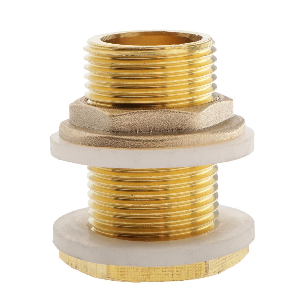 DN15 1/2‘’ Thread Water Tank Connector Bulkhead Fitting Leak-proof 45mm