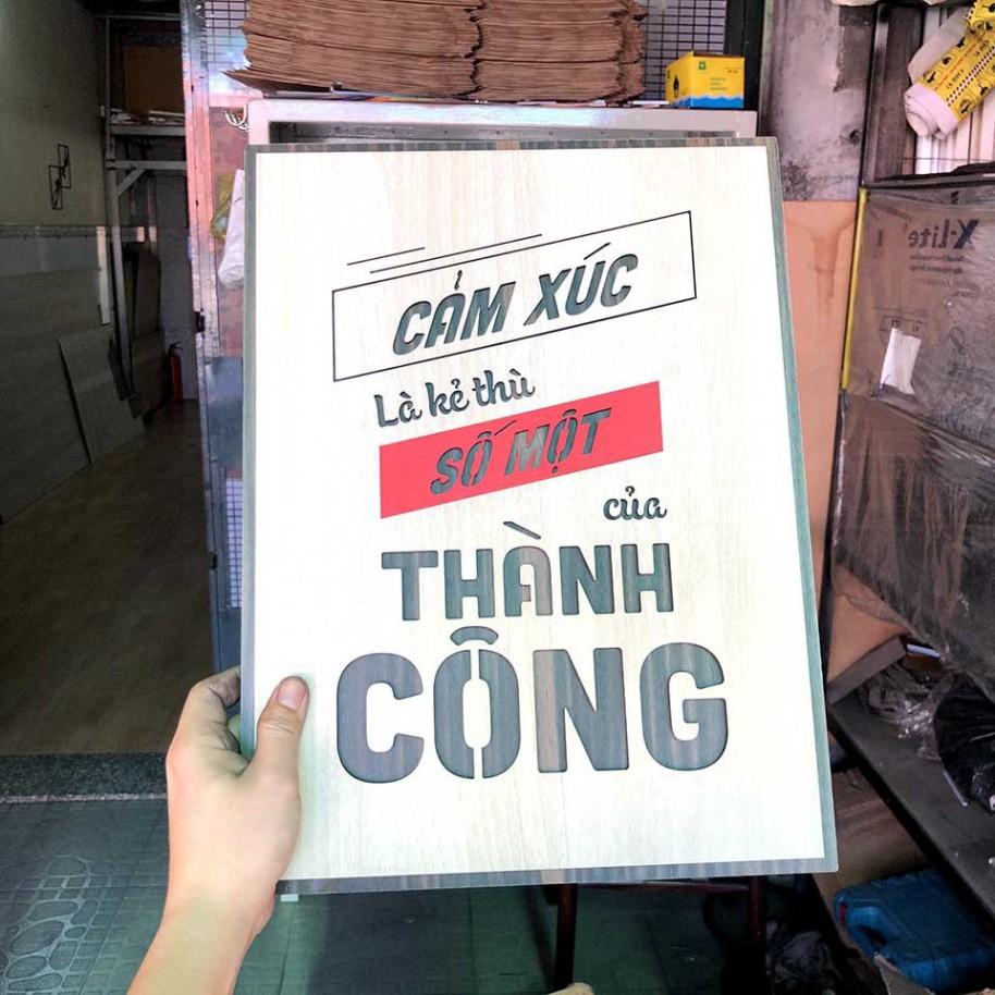 Tranh động lực CARINA T079- Cảm xúc là kẻ thù số một của thành công