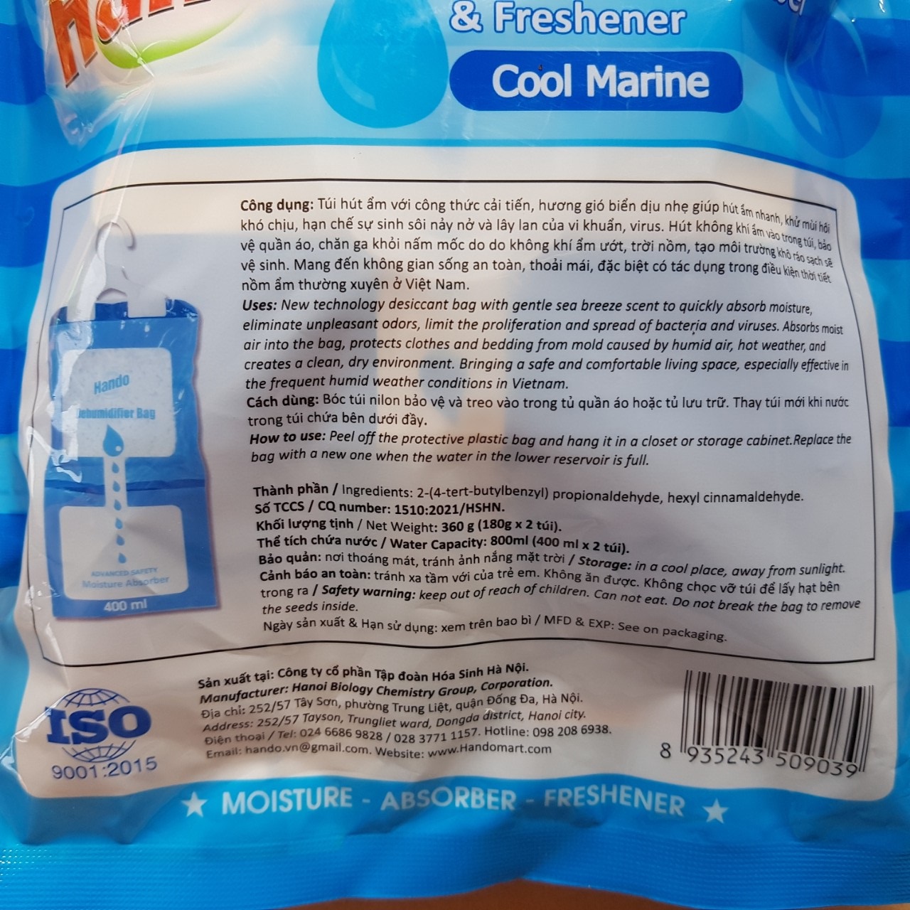 Combo 2 túi 4 gói hút ẩm chống mốc dạng treo dùng cho tủ quần áo,tủ giầy (Gói180Gr),giúp hút ẩm quần áo tránh bị ẩm mốc