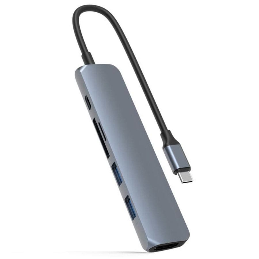 Cổng Chuyển Hyper HyperDrive Bar 6-in-1 USB-C Hub (HD22E) For Macbook, Ipad Pro 2018, PC &amp; Devices - Hàng Chính Hãng
