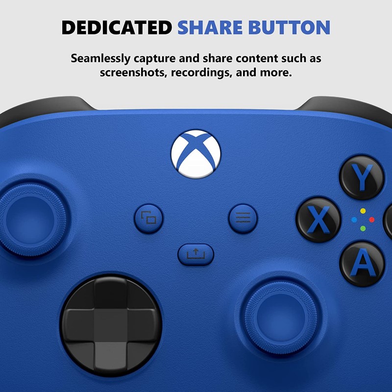 Gamepad Không dây Bluetooth Xbox One X Blue - cho máy tính, laptop, smartphone, máy tính bảng, máy game