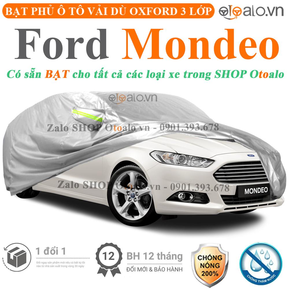 Bạt che phủ xe ô tô Ford Mondeo vải dù 3 lớp CAO CẤP BPXOT - OTOALO