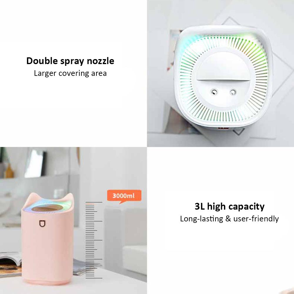 Máy khuếch tán hương thơm với thiết kế đèn ngủ nhiều màu